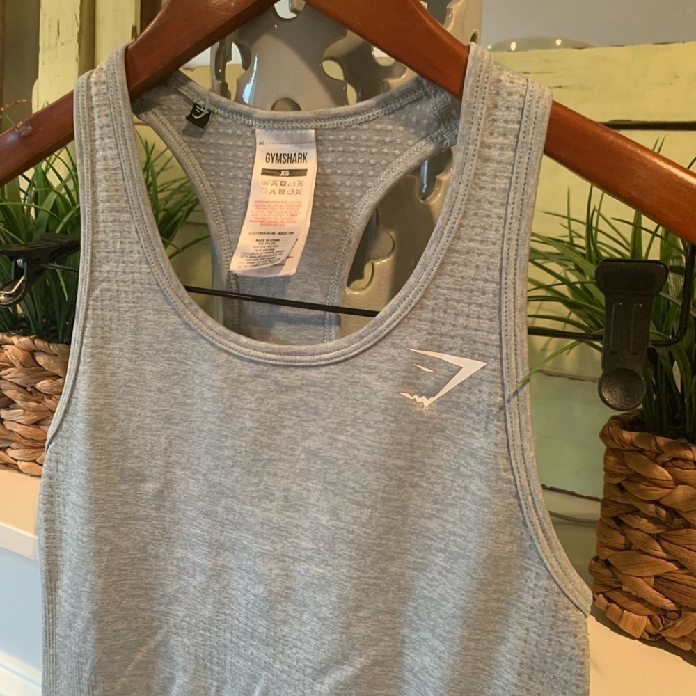 Gymshark Racerback Scoop Neck Fitted Active Tank Top Size XS - Picture 2 of 5